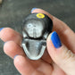 Silver Sheen Obsidian Skull