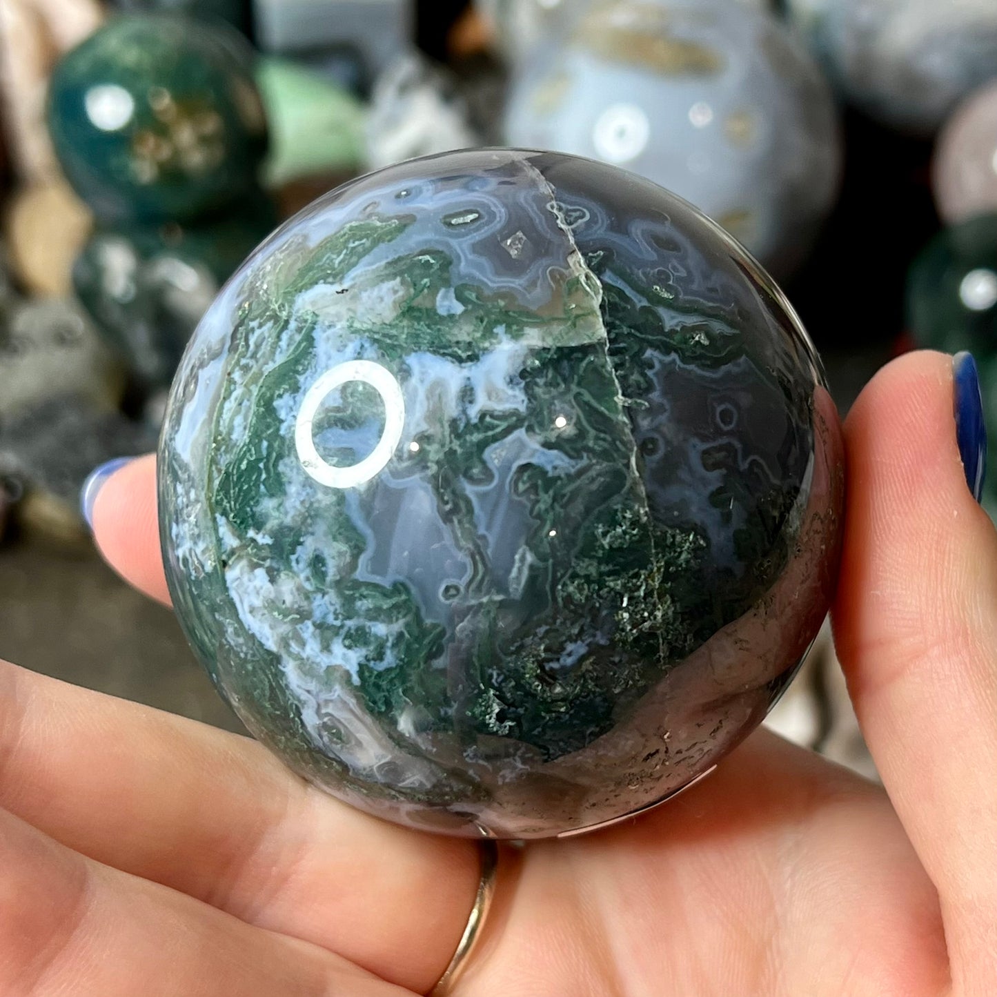 Moss Agate Sphere