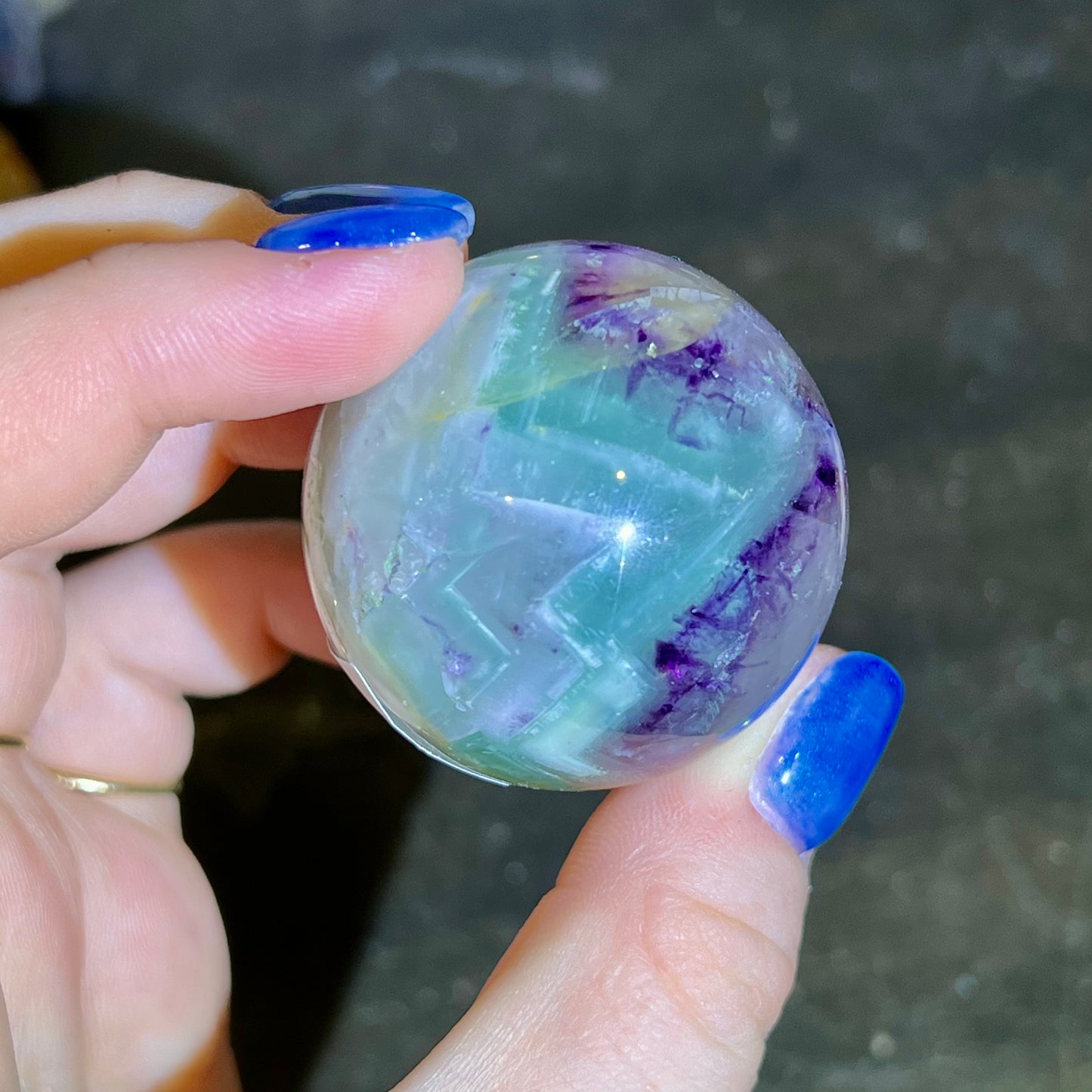 Fluorite sphere