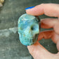 Pink Moss Agate Skull