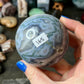 Moss agate sphere