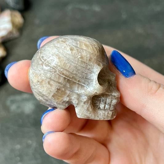 Russian Moonstone Skull