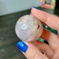 Pink Amethyst x Flower Agate Sphere