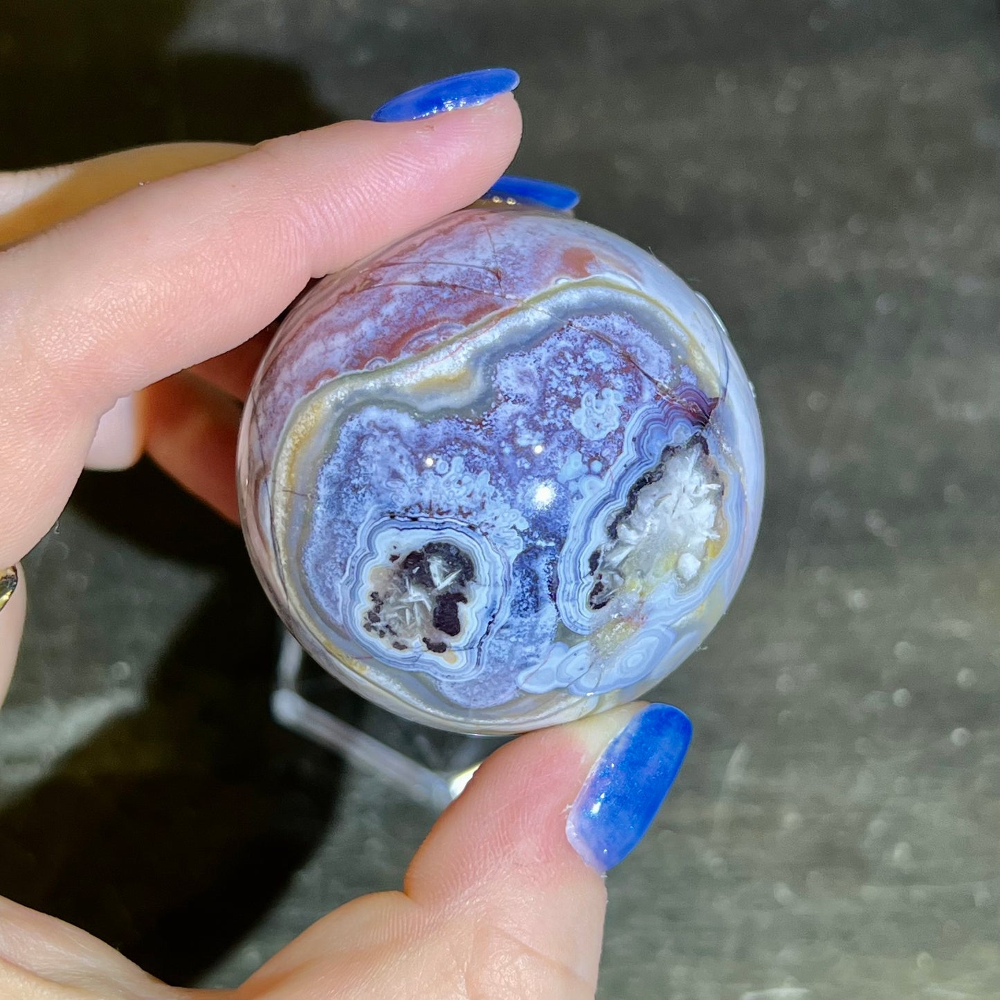 Mexico Crazy Lace Agate Sphere