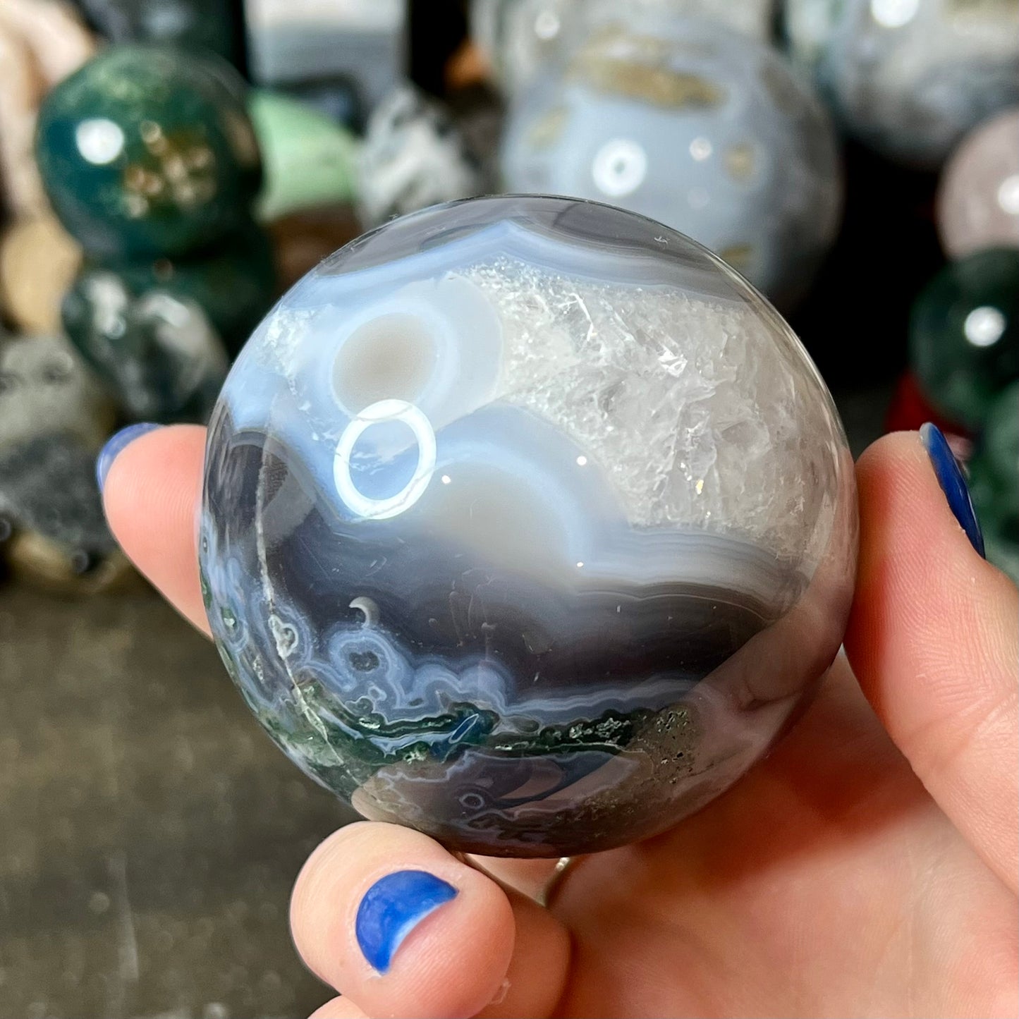 Moss Agate Sphere