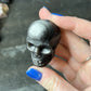 Silver Sheen Obsidian Skull