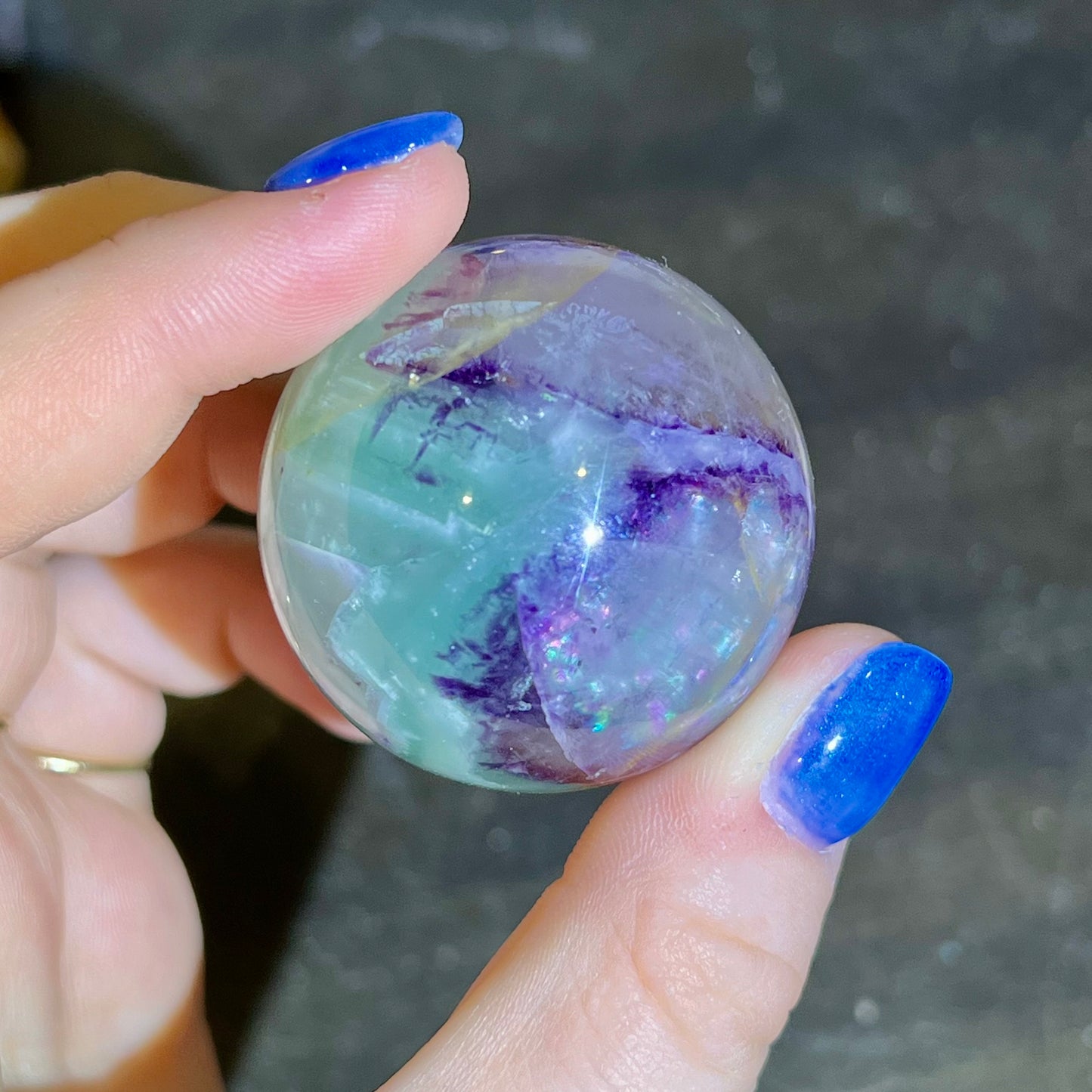 Fluorite sphere