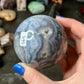 Moss agate sphere