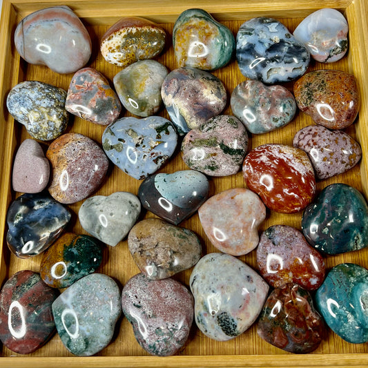 Ocean Jasper Heart * intuitively chosen*