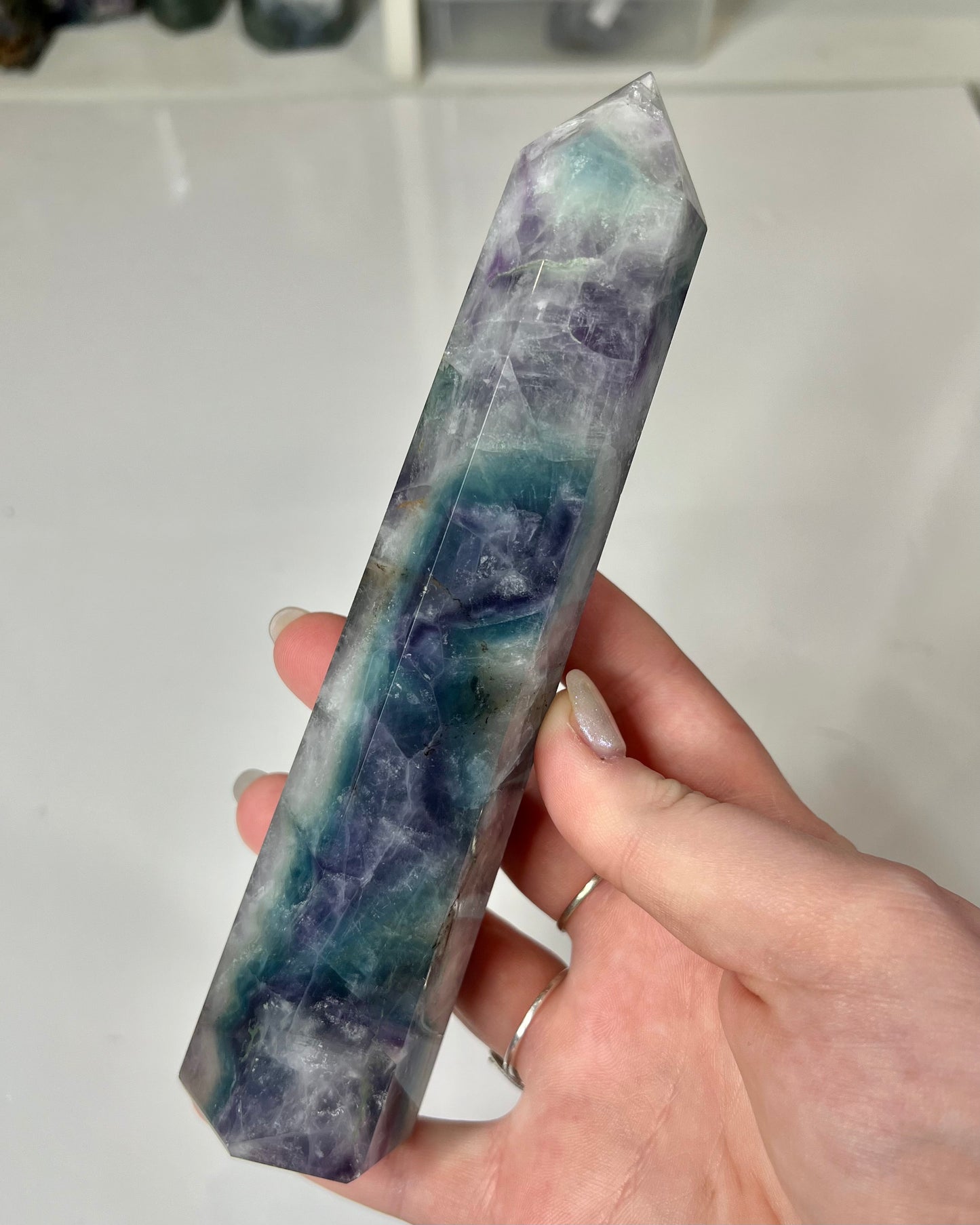 Rainbow Fluorite Tower