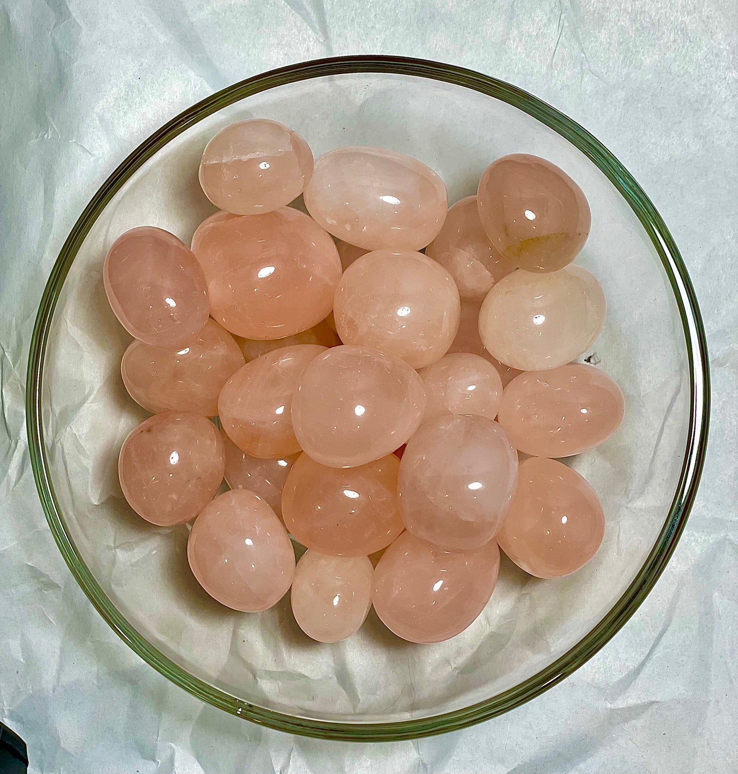 Rose quartz tumbles *Intuitively Chosen*