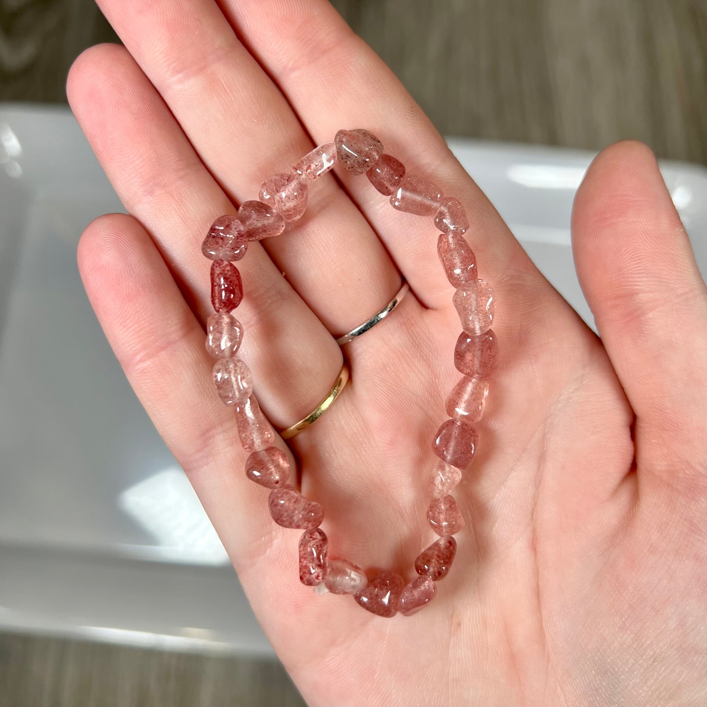 Strawberry Quartz Bracelet