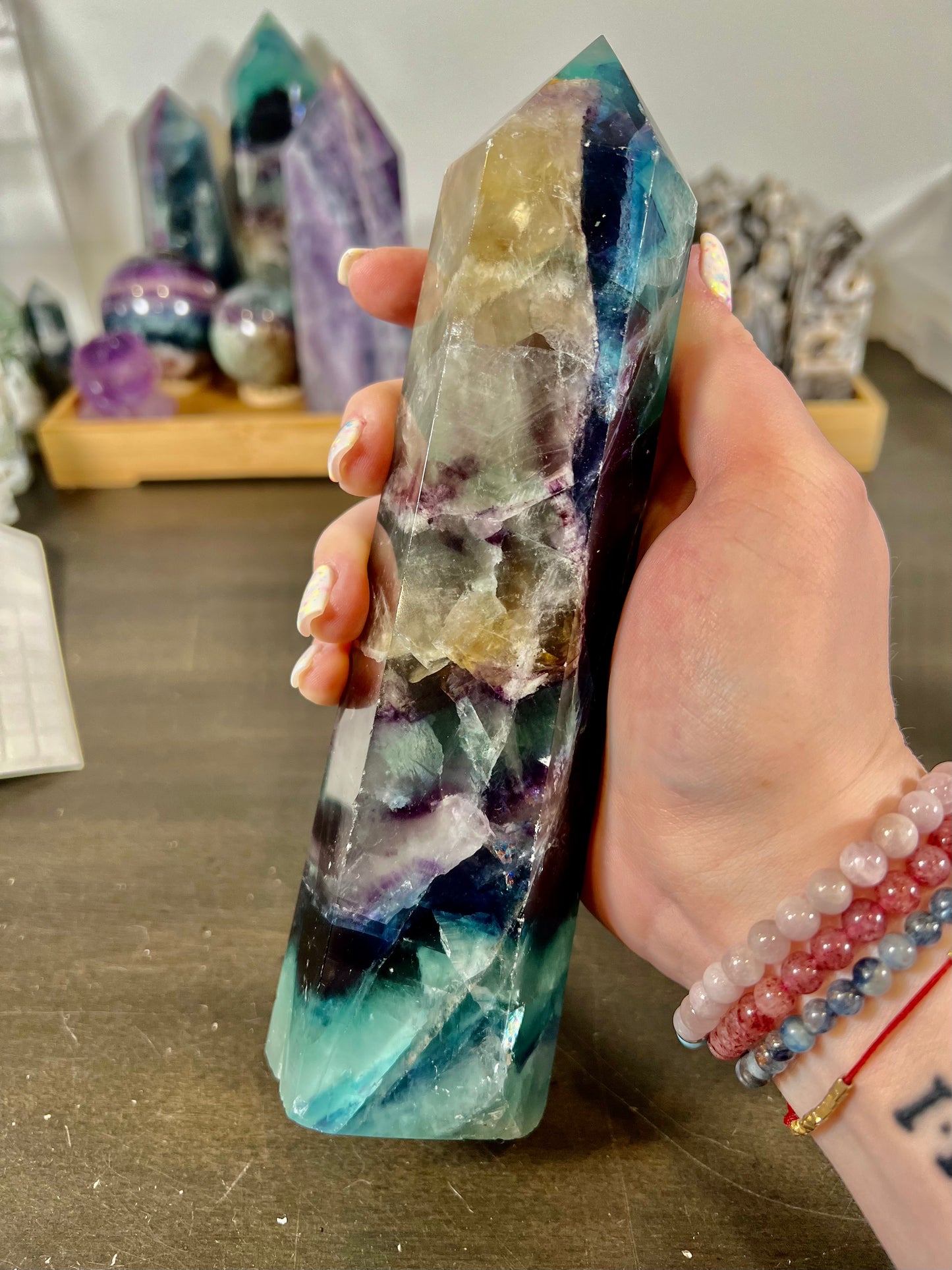 Rainbow Fluorite Tower