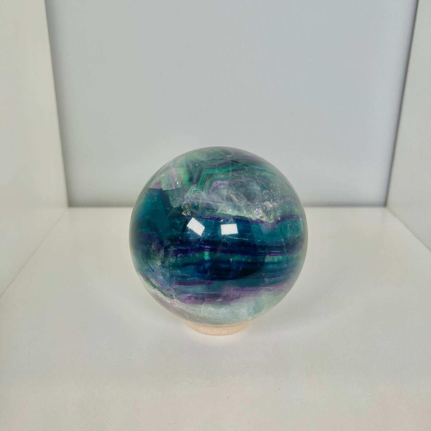 Rainbow Fluorite Sphere