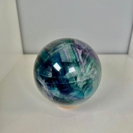 Rainbow Fluorite Sphere